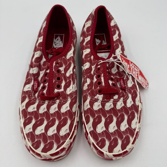 Vans Opening Ceremony Red White Snake Checker Sneakers Womens Size 8 - Picture 1 of 9